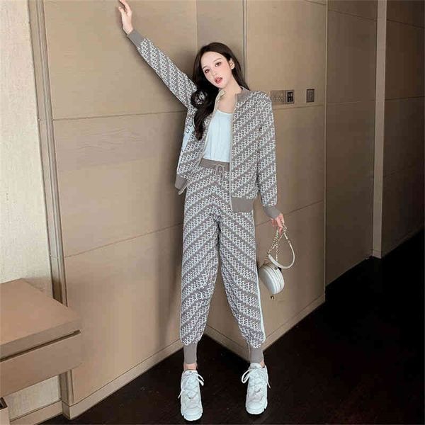 women's new fashion net red new sports leisure slim age reducing knitted sweater set two-piece set 85% off factory clearance, White
women's new fashion net red new sports leisure slim age reducing knitted sweater set two-piece set 85% off factory clearance, White