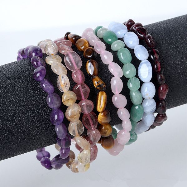 reik healing natural crystal stone bead strands bracelet for women lover irregular rock gravel amethyst pink quartz stone bracelets, Black
reik healing natural crystal stone bead strands bracelet for women lover irregular rock gravel amethyst pink quartz stone bracelets, Black