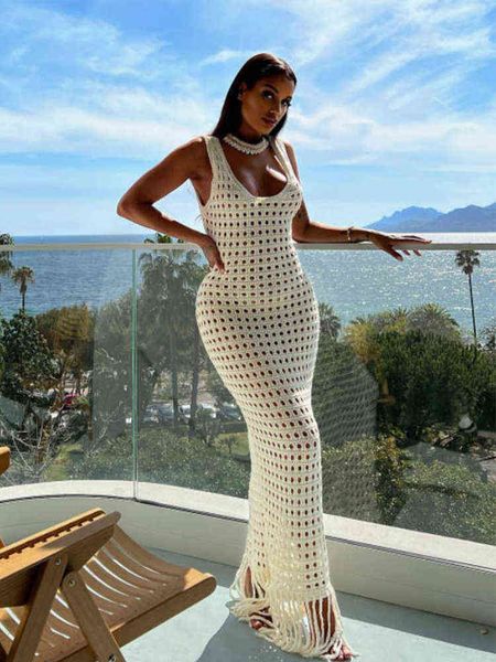 woman solid u-neck fringed knitted long dress fashion backless hollowed out hip dress 2022 summer beach style elegant robe t220816, Black;gray
woman solid u-neck fringed knitted long dress fashion backless hollowed out hip dress 2022 summer beach style elegant robe t220816, Black;gray