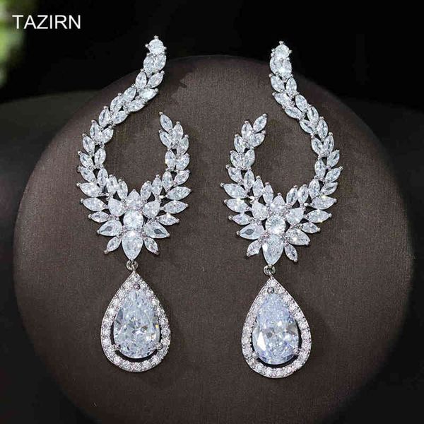 luxury cube drop zircon women fashion jewelry accessories cz water shape dangle earrings statement adornment, Bronze;silver
luxury cube drop zircon women fashion jewelry accessories cz water shape dangle earrings statement adornment, Bronze;silver