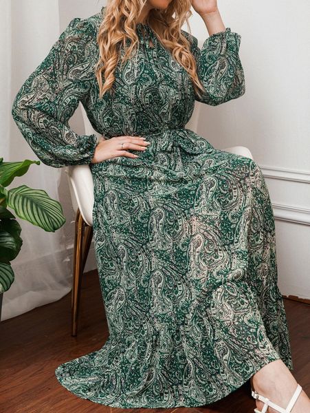 plus paisley print lantern sleeve tie neck ruffle hem belted dress q7zy#, Black
plus paisley print lantern sleeve tie neck ruffle hem belted dress q7zy#, Black