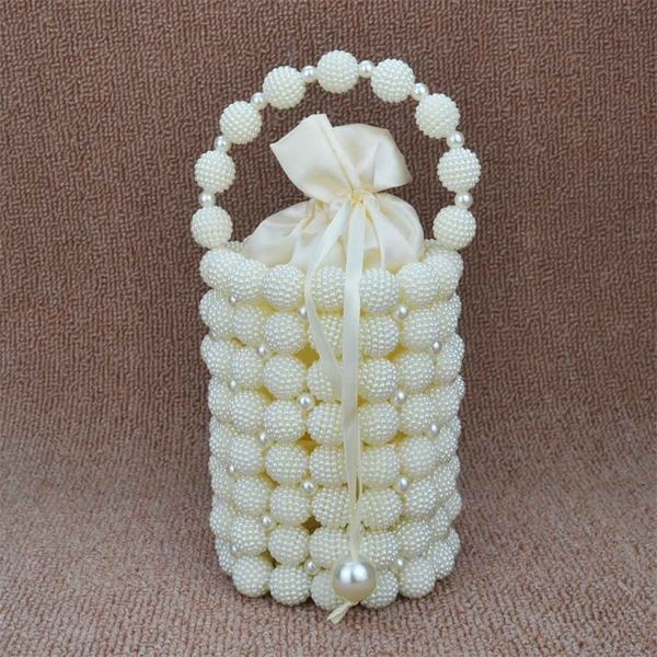 luxury pearl handbag party mini tote white beaded pochette shoulder bags 220624
luxury pearl handbag party mini tote white beaded pochette shoulder bags 220624