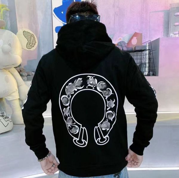 fashion mens designer sweatshirts classic brand ch loose hoodie horseshoe sanskrit print luxury zipper jacket pullover hooded coat women sw, Black
fashion mens designer sweatshirts classic brand ch loose hoodie horseshoe sanskrit print luxury zipper jacket pullover hooded coat women sw, Black