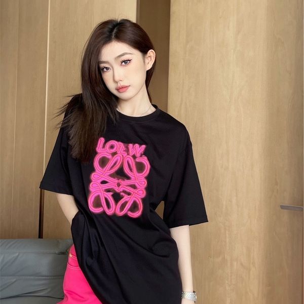 luojia summer new phosphor t-shirt men's and women's embroidered short sleeved top, White
luojia summer new phosphor t-shirt men's and women's embroidered short sleeved top, White
