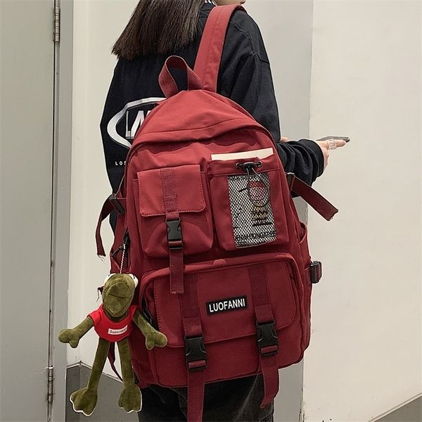 women boy nylon backpack travel mesh female student college school bag men girl cool lapbackpack male fashion book bags lady 220809
women boy nylon backpack travel mesh female student college school bag men girl cool lapbackpack male fashion book bags lady 220809