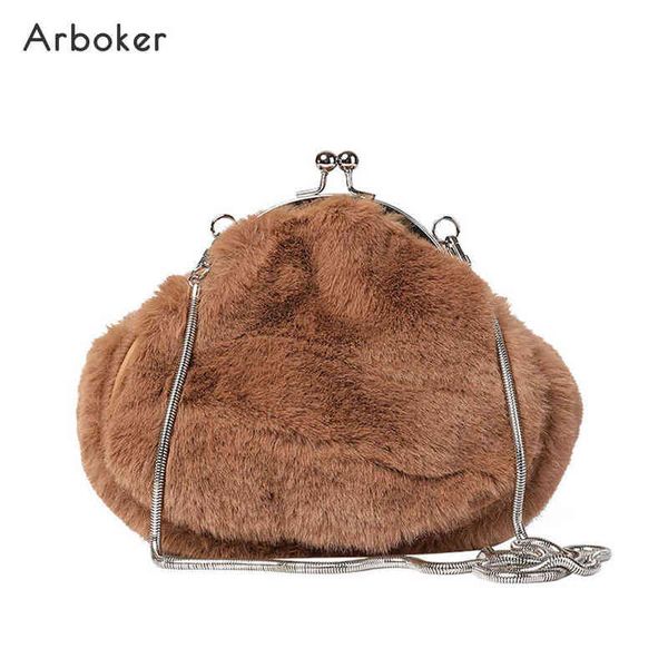 luxury plush evening bag women faux fur handbag ladies chain day clutch fashion crossbody shoulder shell party purse for female t220727
luxury plush evening bag women faux fur handbag ladies chain day clutch fashion crossbody shoulder shell party purse for female t220727