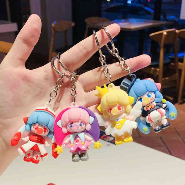 keychains creative male and female universal cartoon doll guochao blind box cute handmade bubble drop glue couple key chain, Silver
keychains creative male and female universal cartoon doll guochao blind box cute handmade bubble drop glue couple key chain, Silver