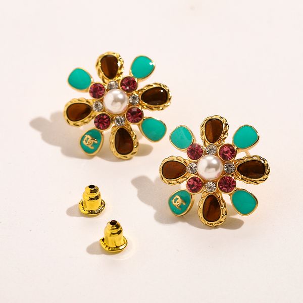 18k gold plated luxury brand designers letters ear stud stainless steel crystal famous women steel seal print earring wedding party jewerlry, Golden;silver
18k gold plated luxury brand designers letters ear stud stainless steel crystal famous women steel seal print earring wedding party jewerlry, Golden;silver