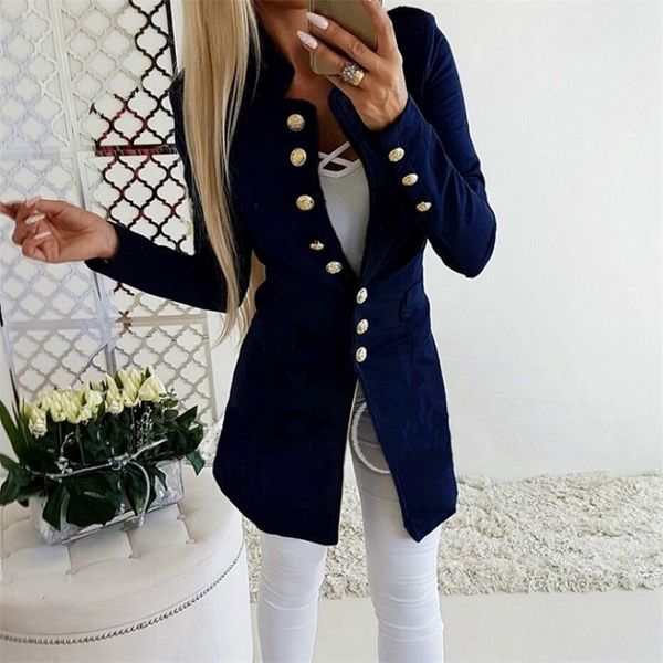 slim jacket winter 2019 new fashion single breasted solid women long coat office overall red black botton sleeve outerwear t200319, Black;brown
slim jacket winter 2019 new fashion single breasted solid women long coat office overall red black botton sleeve outerwear t200319, Black;brown