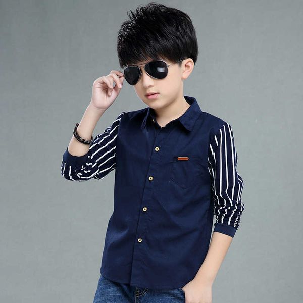 childrens wear boys shirt long sleeve autumn casual kids striped 4-12 ages navy blue white stripe, White;black
childrens wear boys shirt long sleeve autumn casual kids striped 4-12 ages navy blue white stripe, White;black