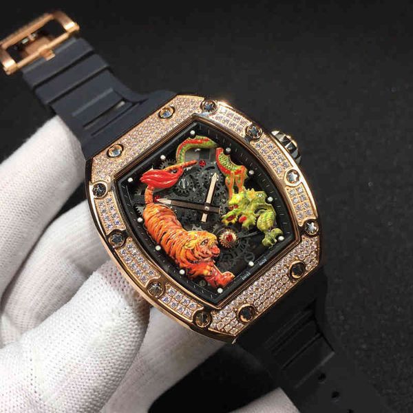 luxury mens mechanics watch richa wristwatch richards barrel type automatic rm51 milles r diamond inlaid personalized sports painted millerw, Slivery;brown
luxury mens mechanics watch richa wristwatch richards barrel type automatic rm51 milles r diamond inlaid personalized sports painted millerw, Slivery;brown