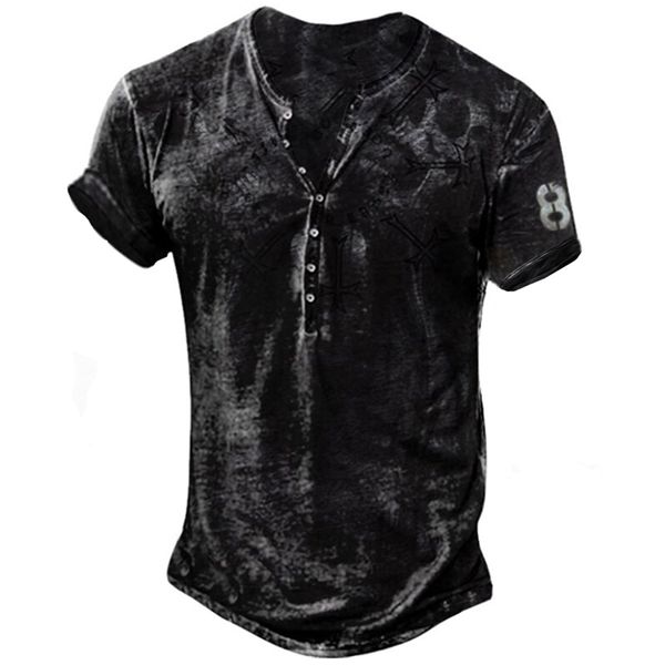 bababuy men punk style short sleeve t shirt vintage button v neck loose fashion pattern printed tee streetwear 220728, White;black
bababuy men punk style short sleeve t shirt vintage button v neck loose fashion pattern printed tee streetwear 220728, White;black