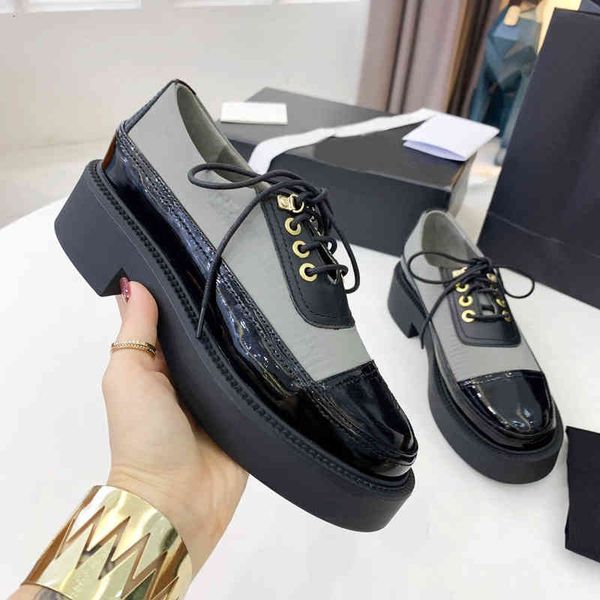 dress shoes autumn thick bottom muffin heel round head casual small leather shoes lace up color matching lefu single fashion twft, Black
dress shoes autumn thick bottom muffin heel round head casual small leather shoes lace up color matching lefu single fashion twft, Black