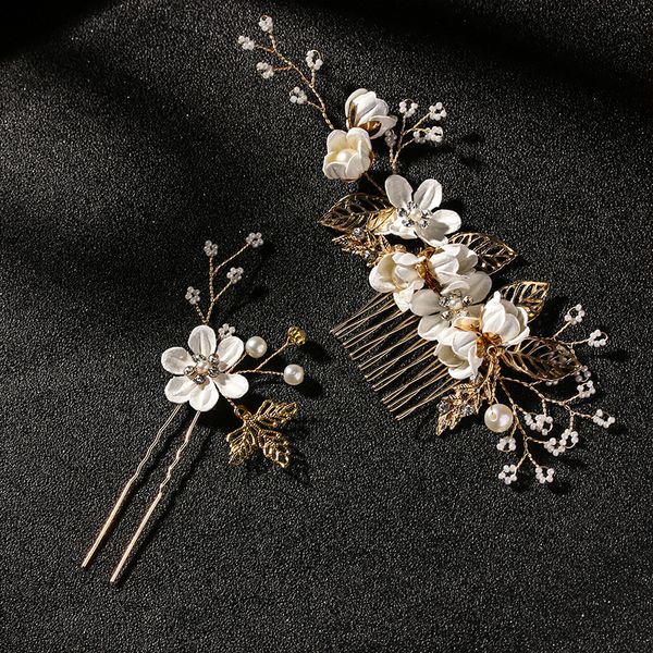 fashion luxury flower hair combs clips headdress prom bridal wedding accessories gold leaves jewelry pins 220719, Slivery;golden
fashion luxury flower hair combs clips headdress prom bridal wedding accessories gold leaves jewelry pins 220719, Slivery;golden