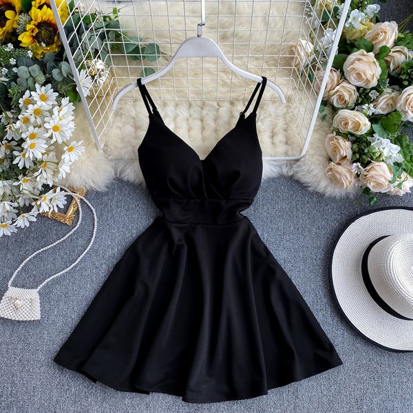 summer dresses woman party night v neck strap high waist club mini dresses vestidos ladies backless short dress 220520, Black;gray
summer dresses woman party night v neck strap high waist club mini dresses vestidos ladies backless short dress 220520, Black;gray