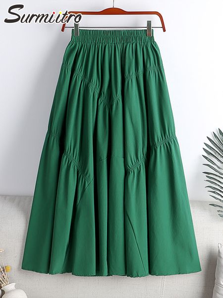 surmiitro spring summer korean fashion solid color midi long skirt women aesthetic high waist a line pleated skirt female 220518, Black
surmiitro spring summer korean fashion solid color midi long skirt women aesthetic high waist a line pleated skirt female 220518, Black