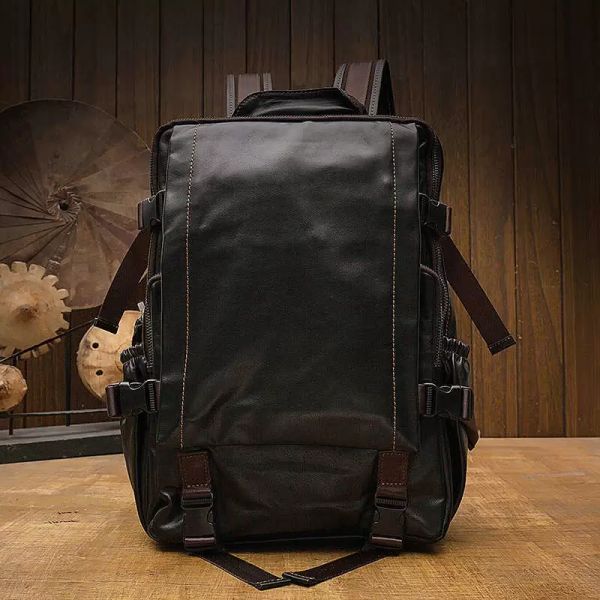 suitcases handmade travel men's busins leisure oil wax leather backpack computer bag trend personalized schoolbag
suitcases handmade travel men's busins leisure oil wax leather backpack computer bag trend personalized schoolbag