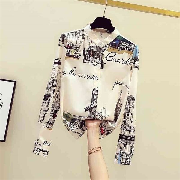 vintage print shirt women long sleeve chiffon blouse autumn arrival modis 210326, White
vintage print shirt women long sleeve chiffon blouse autumn arrival modis 210326, White