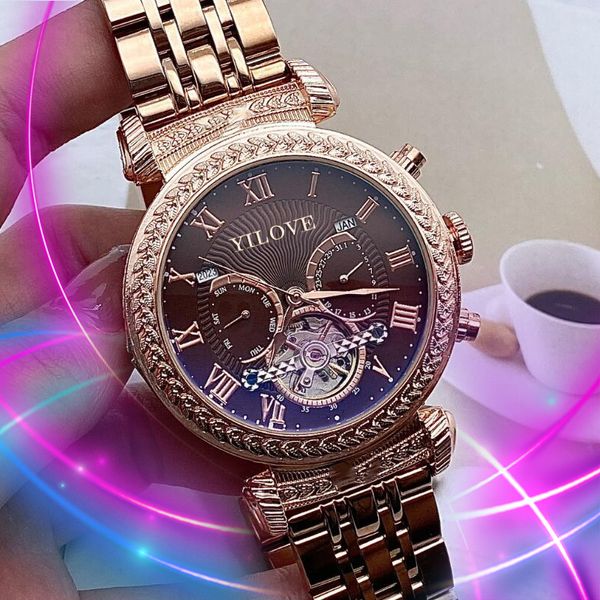 43mm automatic dating chronograph men's watch mechanical movement all stainless steel outdoor waterproof folding buckle clock famous sm, Slivery;brown
43mm automatic dating chronograph men's watch mechanical movement all stainless steel outdoor waterproof folding buckle clock famous sm, Slivery;brown