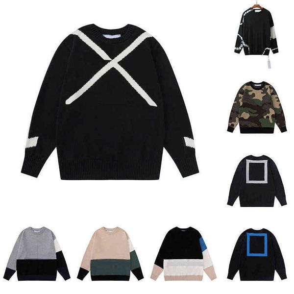 off warm sweater winter mens womens designers sweaters brands man clothes luxurys clothing knitted low neck men, White;black
off warm sweater winter mens womens designers sweaters brands man clothes luxurys clothing knitted low neck men, White;black