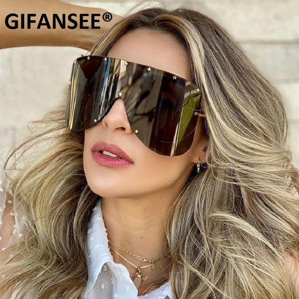 gifansee shield visor mask sunglasses women men oversized vintage windproof glasses one peice big frame goggles sun glasses 220506, White;black
gifansee shield visor mask sunglasses women men oversized vintage windproof glasses one peice big frame goggles sun glasses 220506, White;black