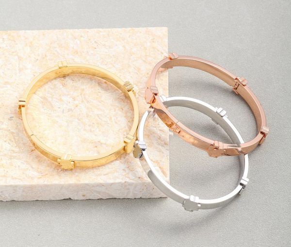 real 18k gold/silver/rose gold plated cuff bangle bracelet brand letter fashion button, White
real 18k gold/silver/rose gold plated cuff bangle bracelet brand letter fashion button, White