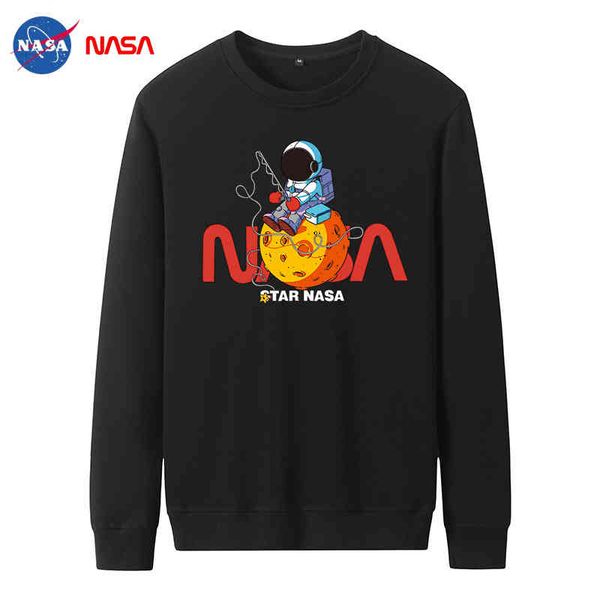 nasa's new 320 g large terry round neck sweater spring and autumn men's backpack astronaut, Black
nasa's new 320 g large terry round neck sweater spring and autumn men's backpack astronaut, Black