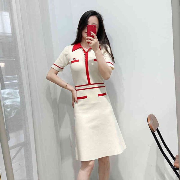 casual dree fadan family 21 early pring french polo collar celebrity xiaoxiang letter embroidered hort leeve knitted dre, Black;gray
casual dree fadan family 21 early pring french polo collar celebrity xiaoxiang letter embroidered hort leeve knitted dre, Black;gray