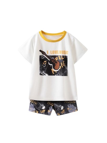 yierying toddler boys slogan & graphic pattern tee & shorts m6in#, Black;white
yierying toddler boys slogan & graphic pattern tee & shorts m6in#, Black;white
