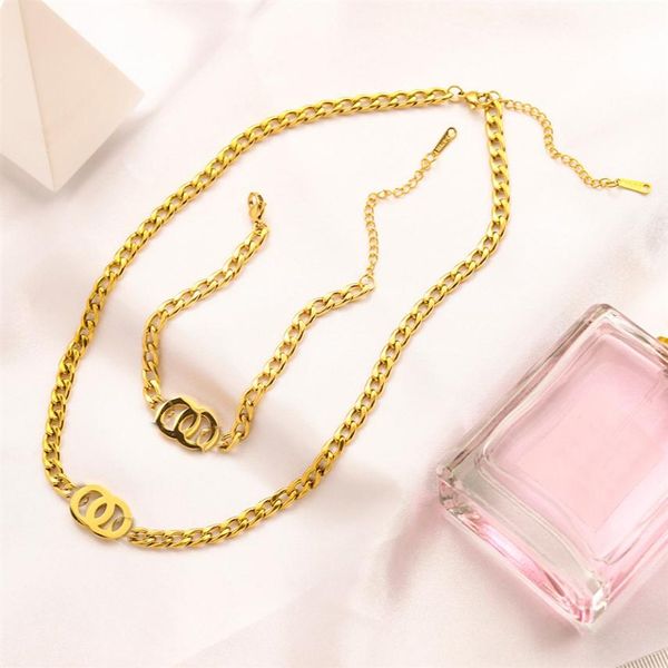 never fading 14k gold plated luxury brand designer pendants necklaces stainless steel double letter choker pendant necklace chain 323b, Silver
never fading 14k gold plated luxury brand designer pendants necklaces stainless steel double letter choker pendant necklace chain 323b, Silver