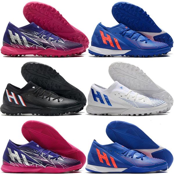 send with bag football boots predator edge.3 geometric tf in soccer shoes mens indoor turf trainers purple blue black2113, Black
send with bag football boots predator edge.3 geometric tf in soccer shoes mens indoor turf trainers purple blue black2113, Black