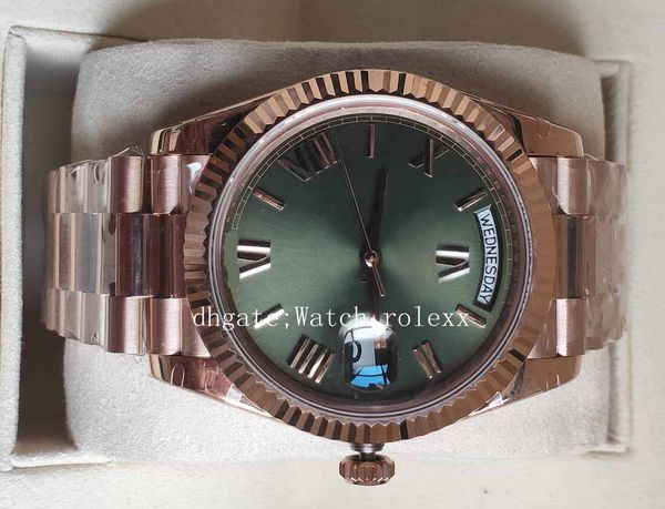 men's bpf quality wristwatches v3f mens mens watches green sapphire watch dive men sport day date rose gold crystal wristwatch, Slivery;brown
men's bpf quality wristwatches v3f mens mens watches green sapphire watch dive men sport day date rose gold crystal wristwatch, Slivery;brown