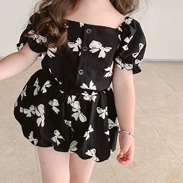 clothing sets 2022 summer puff sleeve short 2pcs girls set bowkont pattern children's girl outfit, White
clothing sets 2022 summer puff sleeve short 2pcs girls set bowkont pattern children's girl outfit, White