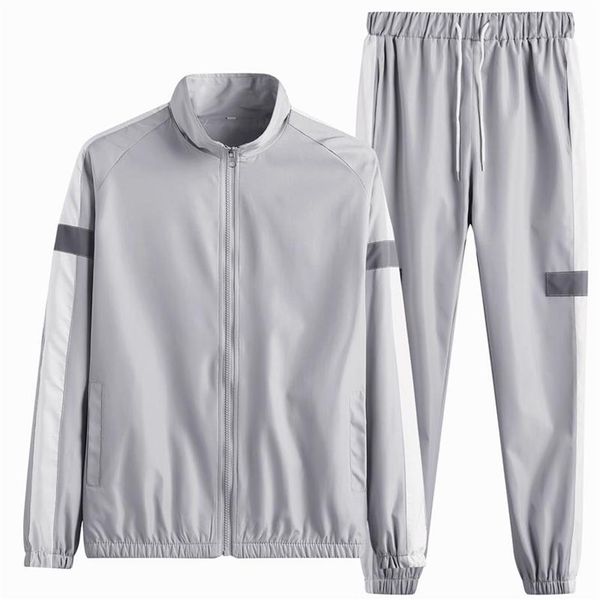 men's tracksuits men casual sets 4xl 2021 spring zipper jacket male bi2909, Gray
men's tracksuits men casual sets 4xl 2021 spring zipper jacket male bi2909, Gray