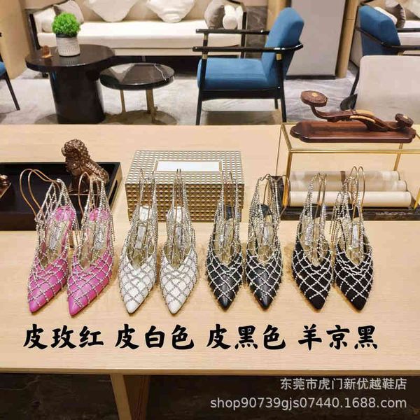sandals fishing net hollowed out tassel crystal pointed high heels ultra thin heels sandals, Black
sandals fishing net hollowed out tassel crystal pointed high heels ultra thin heels sandals, Black