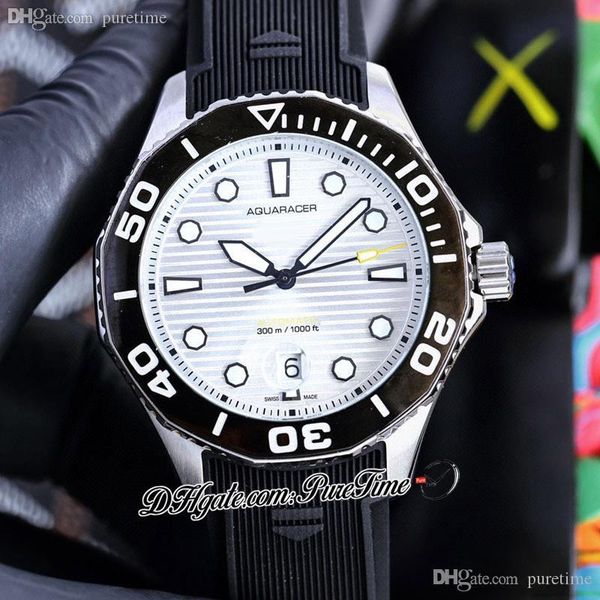 41mm a21j automatic mens watch steel case white textured dial black markers rubber strap watches pttg puretime z120b2, Slivery;brown
41mm a21j automatic mens watch steel case white textured dial black markers rubber strap watches pttg puretime z120b2, Slivery;brown