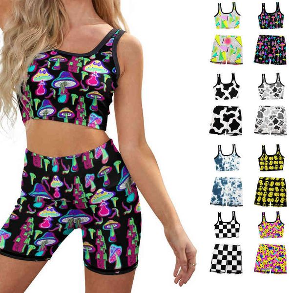 psychedelic magic mushroom workout outfits for women 2 piece seamless ribbed sport set for gym leggings running shorts l220628, White;black
psychedelic magic mushroom workout outfits for women 2 piece seamless ribbed sport set for gym leggings running shorts l220628, White;black