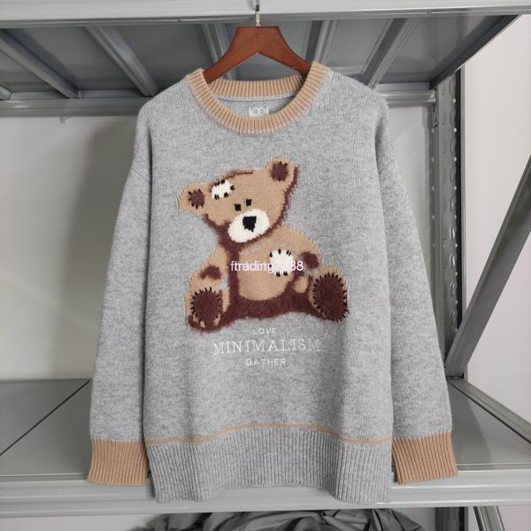 women's knits & tees autumn and winter cashmere wool pullover jacquard bear pattern 3d flocking high quality, White
women's knits & tees autumn and winter cashmere wool pullover jacquard bear pattern 3d flocking high quality, White