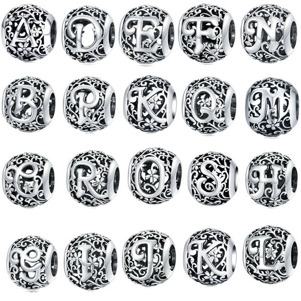 new s925 sterling silver beads charms beaded pop pendant original fit pandora bracelet round 26 letters diy fashion jewelry women gifts, Bronze;silver
new s925 sterling silver beads charms beaded pop pendant original fit pandora bracelet round 26 letters diy fashion jewelry women gifts, Bronze;silver