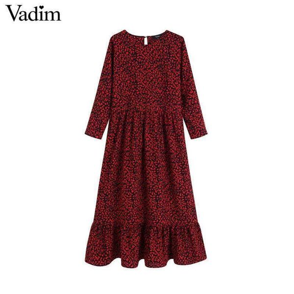 women chic red leopard print midi dress animal pattern long sleeve vintage female casual mid calf dresses vestidos 730 y200101, White;black
women chic red leopard print midi dress animal pattern long sleeve vintage female casual mid calf dresses vestidos 730 y200101, White;black