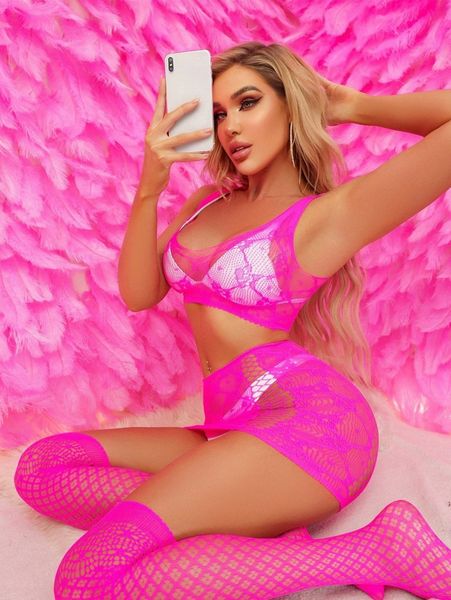 4pack mesh cut out sheer lingerie set & 1 pair stockings j8so#, Black;red
4pack mesh cut out sheer lingerie set & 1 pair stockings j8so#, Black;red