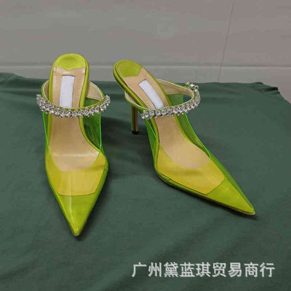 sandals summer transparent pvc film chain pointed baotou fairy thin heel high-heeled slippers, Black
sandals summer transparent pvc film chain pointed baotou fairy thin heel high-heeled slippers, Black