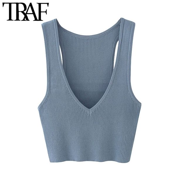traf women fashion deep v neck cropped knitted vest sweater vintage stretchy slim female waistcoat chic y201128, Black;white
traf women fashion deep v neck cropped knitted vest sweater vintage stretchy slim female waistcoat chic y201128, Black;white
