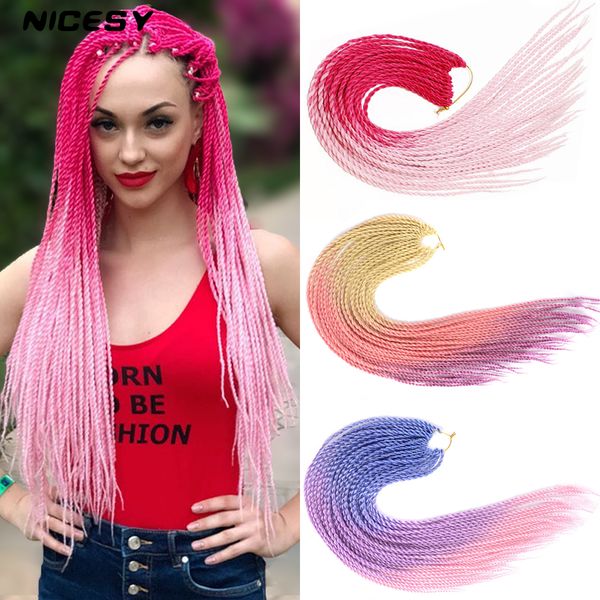 costume accessories synthetic ombre senegalese twist hair crochet braids extension cord 24inches 30roots/pack gray blue pink brown, Silver
costume accessories synthetic ombre senegalese twist hair crochet braids extension cord 24inches 30roots/pack gray blue pink brown, Silver