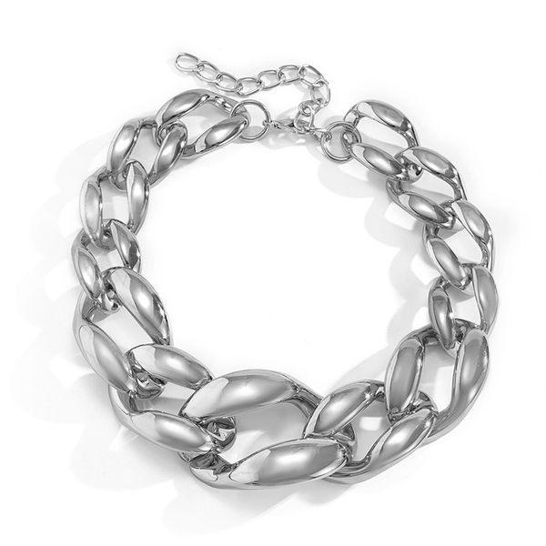 hip-hop punk thick chains hollow necklace female street shooting exaggerated single-layer necklace jewelry gift, Silver
hip-hop punk thick chains hollow necklace female street shooting exaggerated single-layer necklace jewelry gift, Silver