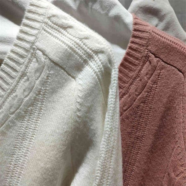 women's knits tees cashmere bottoms women's v-neck soft waxy fried dough twist pullover long sleeve thin warm knitted sweater, White 
women's knits tees cashmere bottoms women's v-neck soft waxy fried dough twist pullover long sleeve thin warm knitted sweater, White