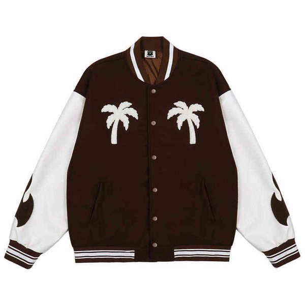 hop streetwear hip gothic baseball jacket men face mask tree embroidery patchwork punk coat harajuku oversized varsity jackets t220728, Black;brown
hop streetwear hip gothic baseball jacket men face mask tree embroidery patchwork punk coat harajuku oversized varsity jackets t220728, Black;brown