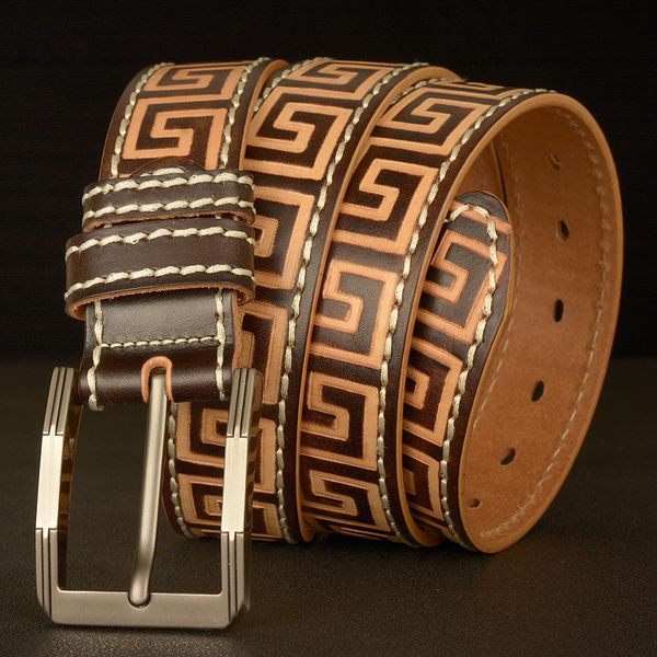 classic leisure pin buckle laser engraved leather belt personality jeans belt men's layer fashion sports mens belts 2022 luxury, Black;brown
classic leisure pin buckle laser engraved leather belt personality jeans belt men's layer fashion sports mens belts 2022 luxury, Black;brown