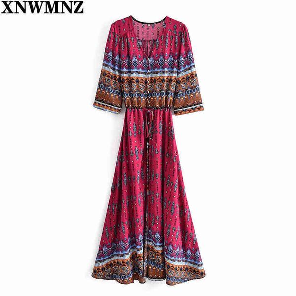 xnwmnz bohemian printing long dress women maxi floral print retro hippie chic ethnic style clothing boho 210513, Black;gray
xnwmnz bohemian printing long dress women maxi floral print retro hippie chic ethnic style clothing boho 210513, Black;gray