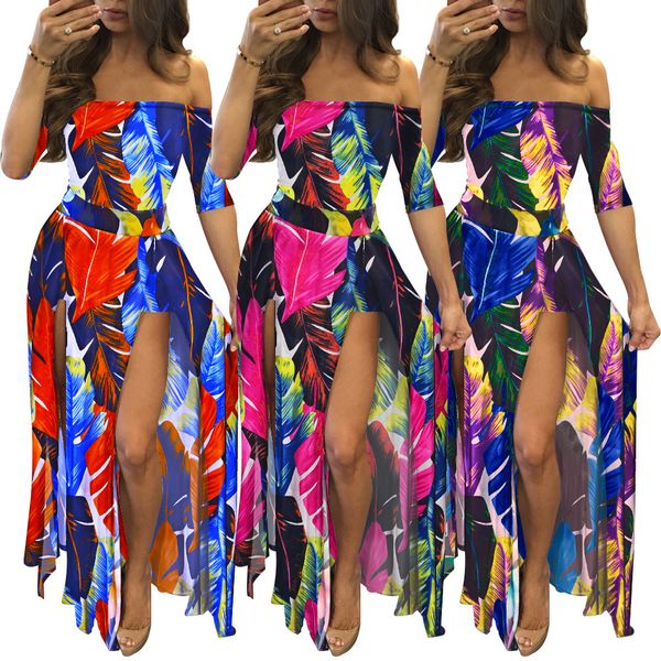 2022 summer s-5xl floral print siamese long dress for womens strapless splits beach style maxi dresses s3074, Black;gray
2022 summer s-5xl floral print siamese long dress for womens strapless splits beach style maxi dresses s3074, Black;gray